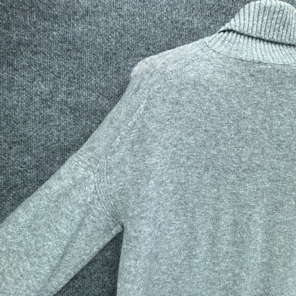 J Crew Sweater Womens Small Gray Pullover Turtleneck Merino Wool Alpaca Blend - Picture 8 of 14